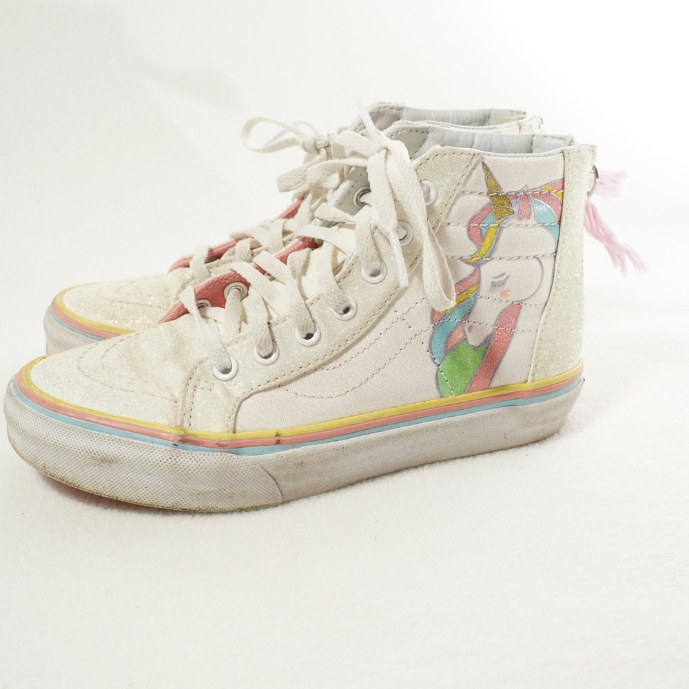 Unicorn Sparkle Vans High Tops